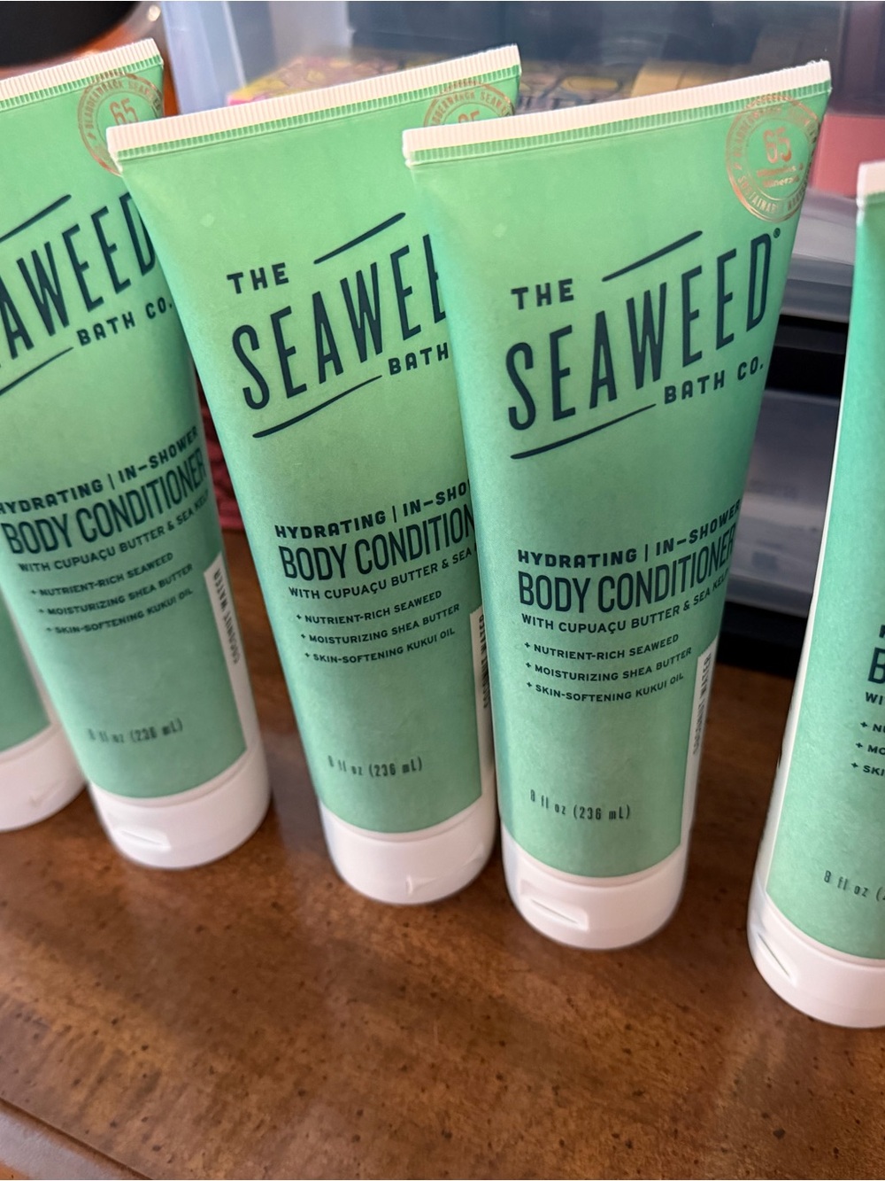 BUNDLE 6 The Seaweed Bath Co. Hydrating In-Shower Body Conditioner - Mint Green